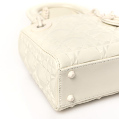 Christian Dior Calfskin Cannage Diamond Mini Lady Dior White 8 of 9