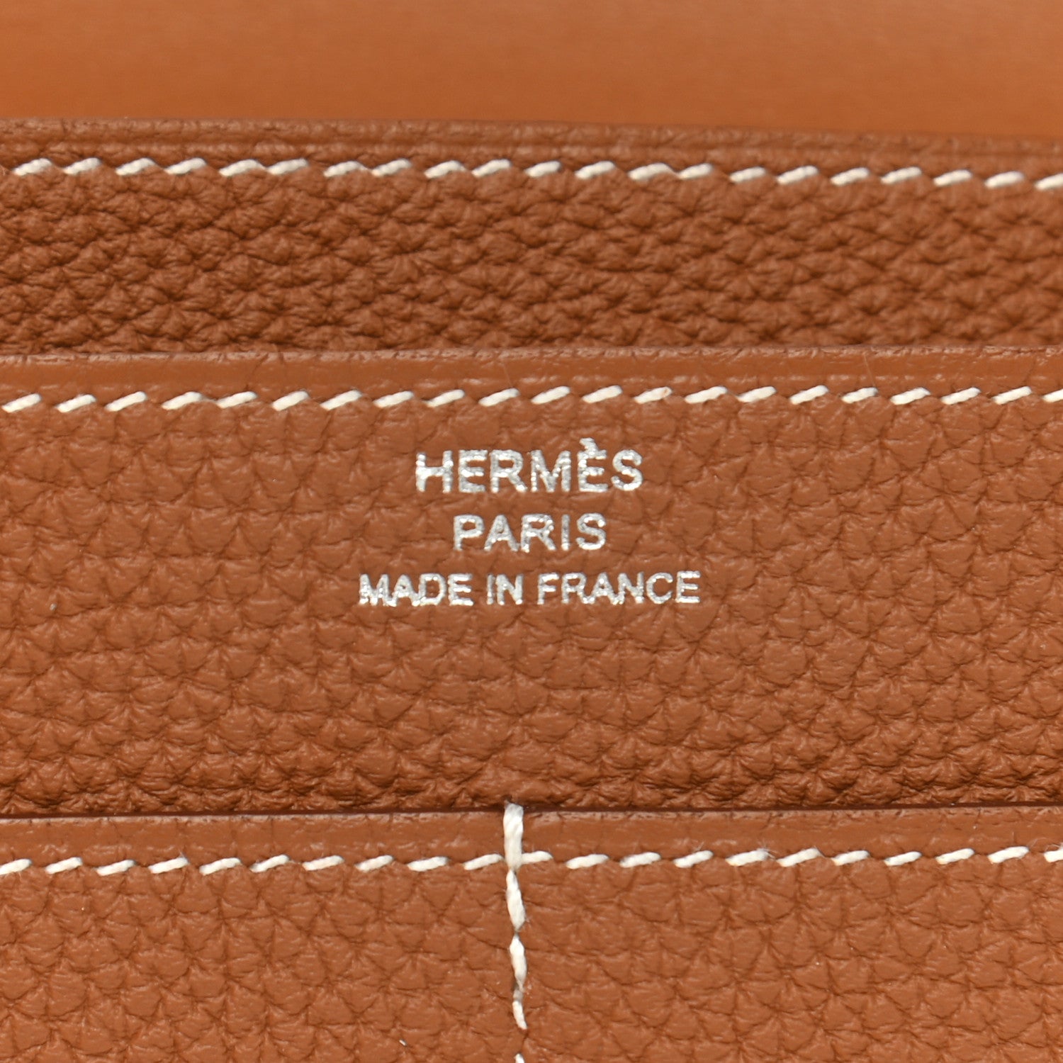 Hermes Togo Dogon Duo Wallet Gold 7 of 8