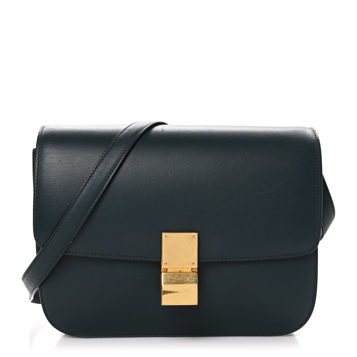 Celine Box Calfskin Classic Box Medium Flap Bag Amazone 1504534 ...