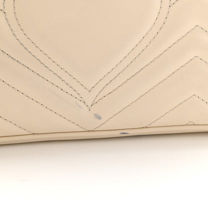 Gucci Calfskin Matelasse Small GG Marmont Shoulder Bag White 12 of 12