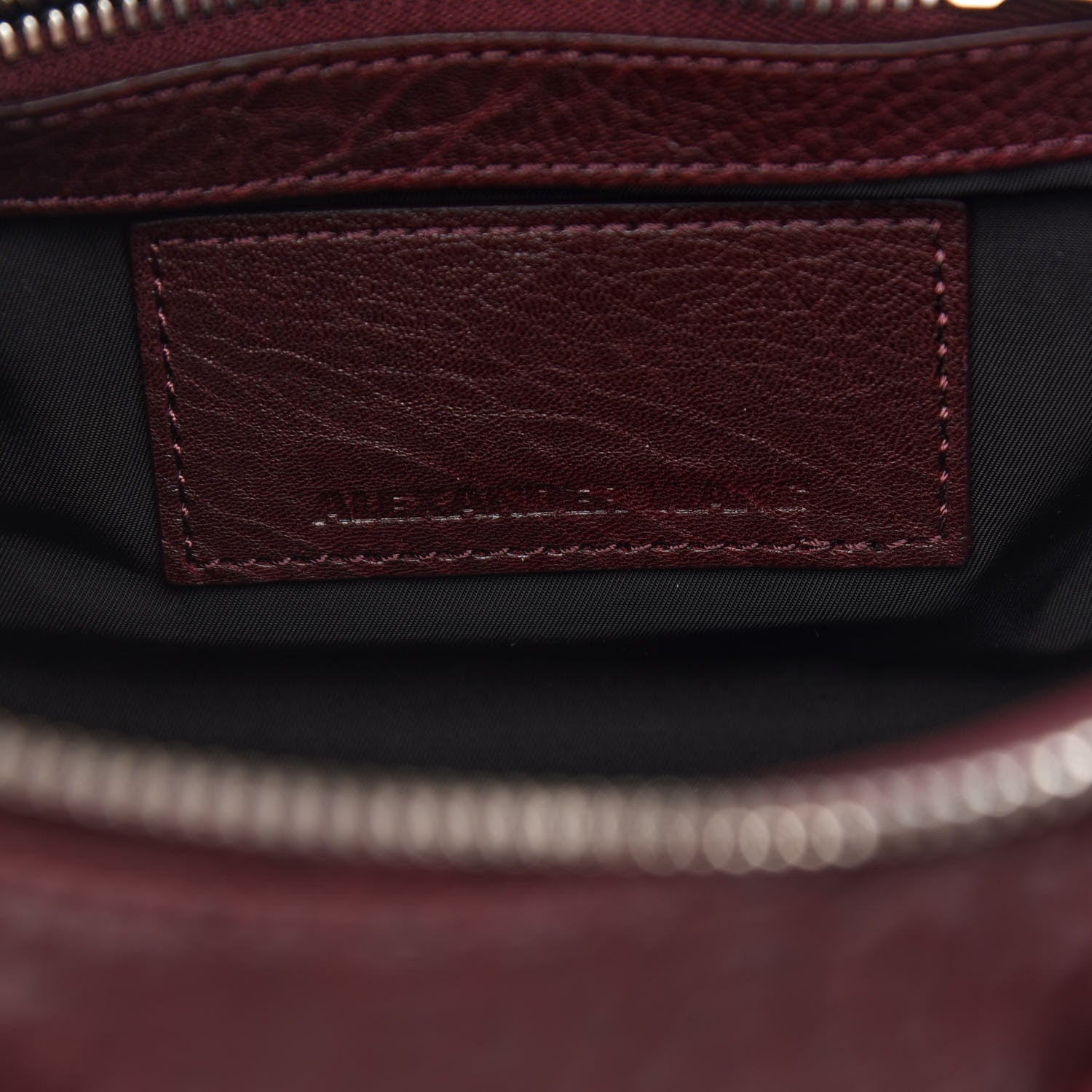 Alexander Wang Pebbled Lambskin Mini Rockie Beet Rhodium Hardware 6 of 8