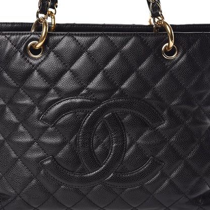 Chanel Caviar Quilted Grand Shopping Tote GST Black 9 of 11
