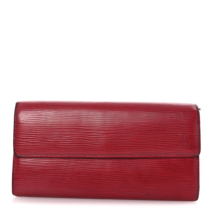 Louis Vuitton Epi Sarah Wallet Castillan Red 1 of 11