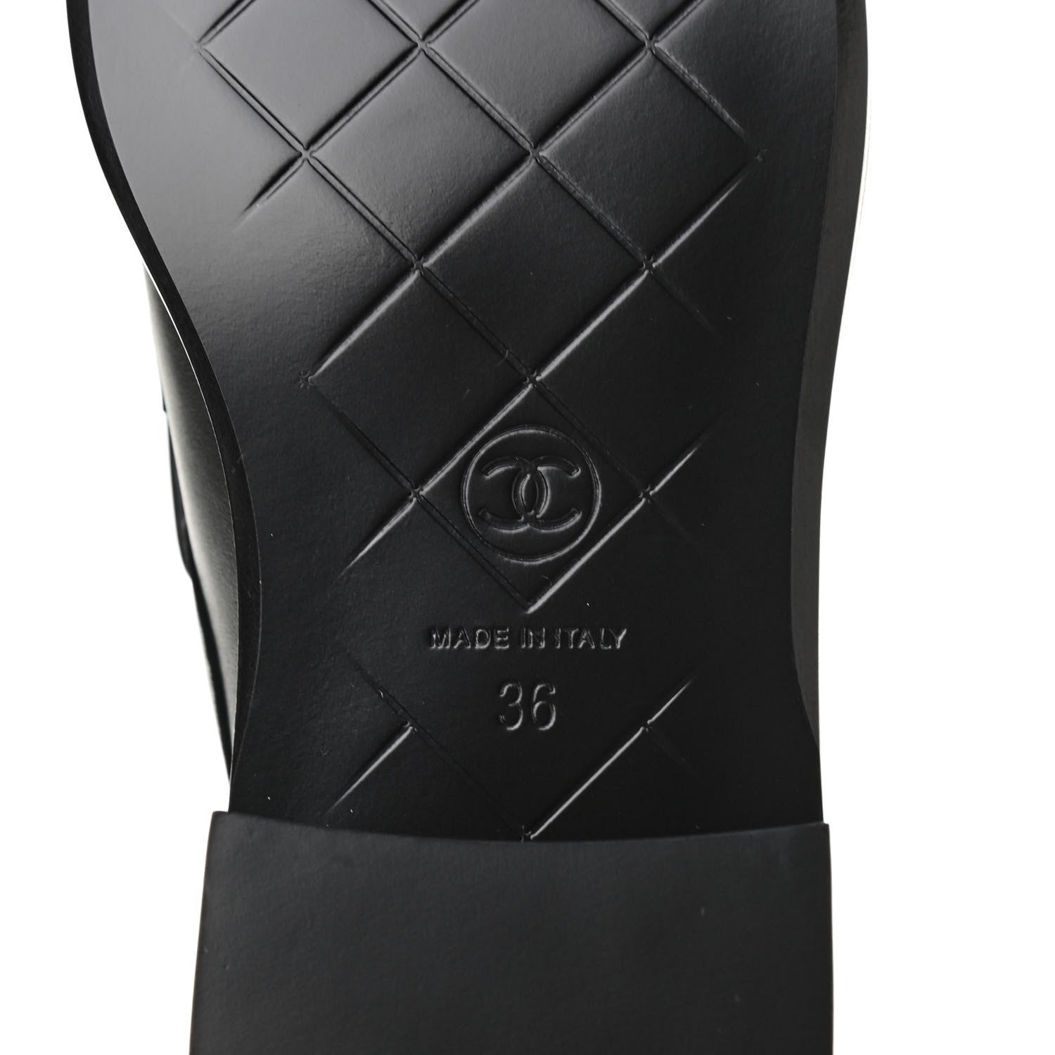 Chanel Lambskin Quilted CC Turnlock Loafers 36 Black 7 of 10