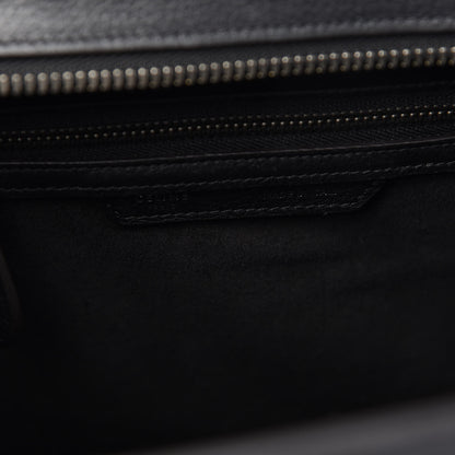 Celine Drummed Calfskin Micro Luggage Black 8 of 11