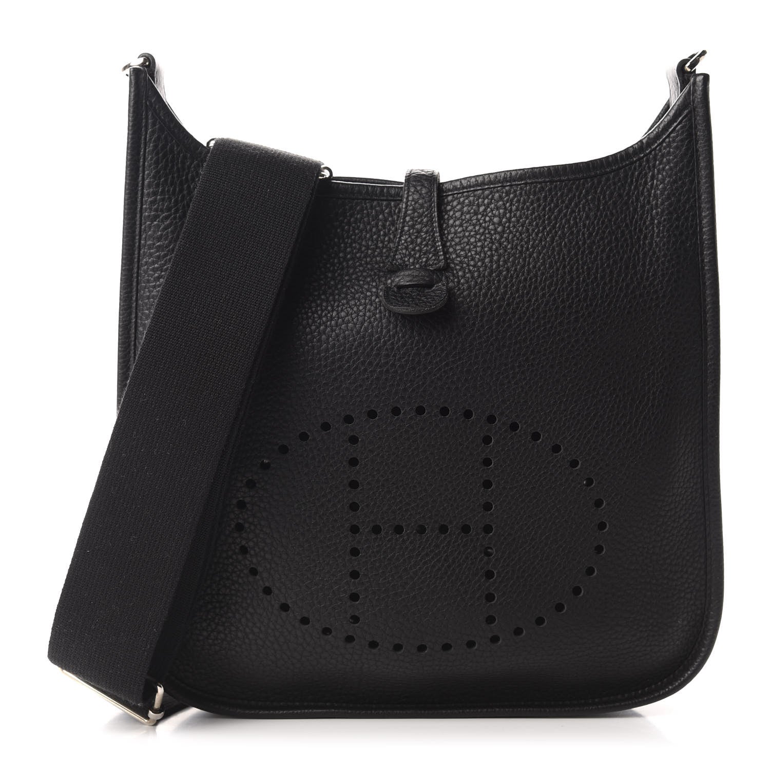 Hermes Taurillon Clemence Evelyne III PM Black 1 of 12