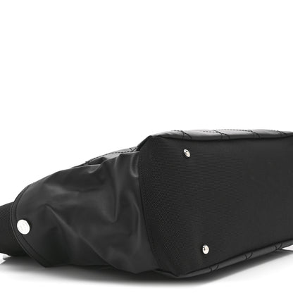 Chanel Coated Canvas Quilted Large Paris Biarritz Tote Black 10 of 11