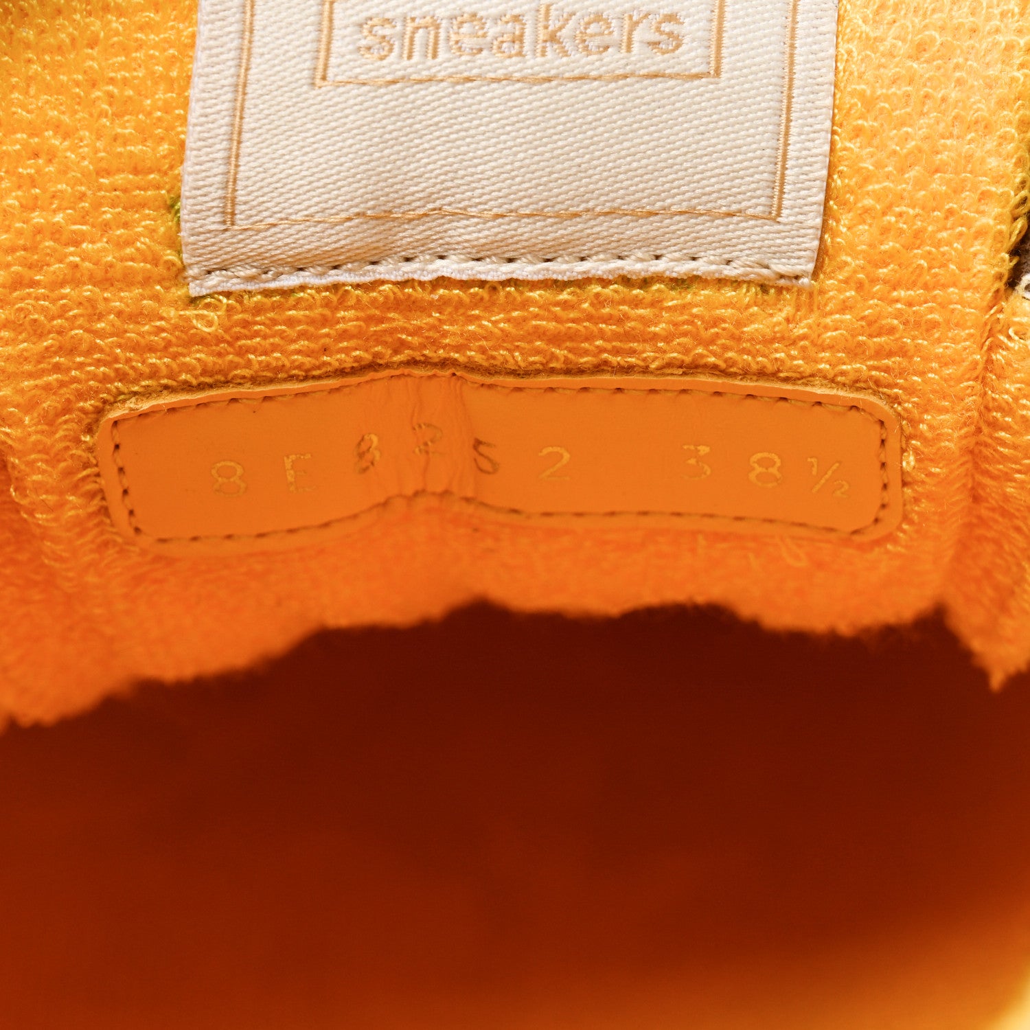 Fendi Calfskin Suede Fendi Match Low Top Sneakers 38.5 Dodo Straw Yellow 6 of 9