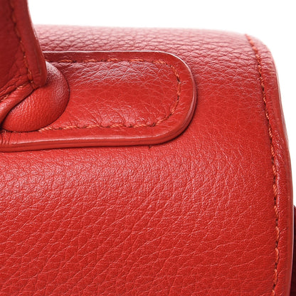 Delvaux Grained Calfskin Mini Brillant Satchel Rouge Gorge 10 of 10