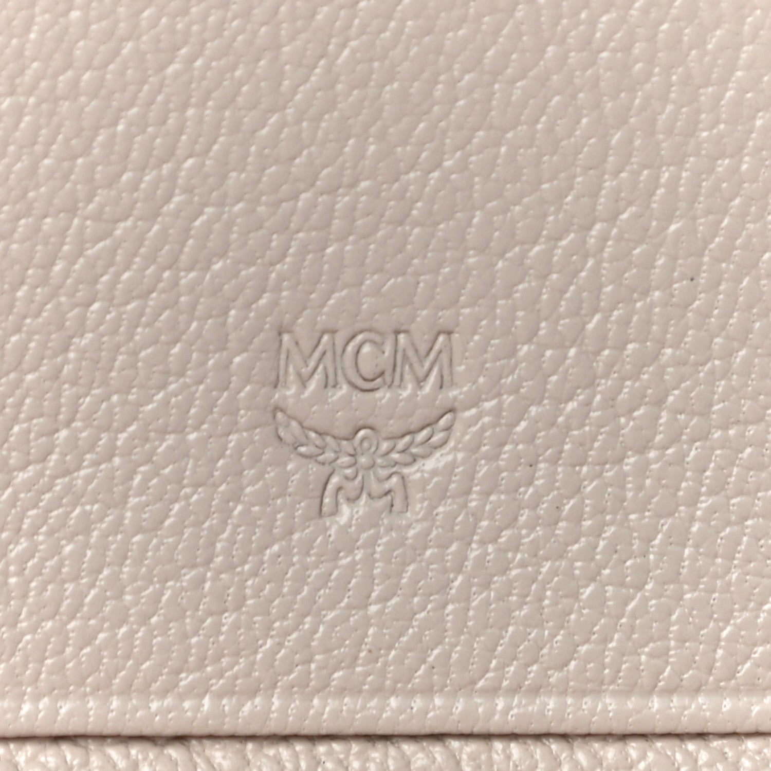 MCM Goatskin Milano Tri-Fold Wallet Beige 6 of 11