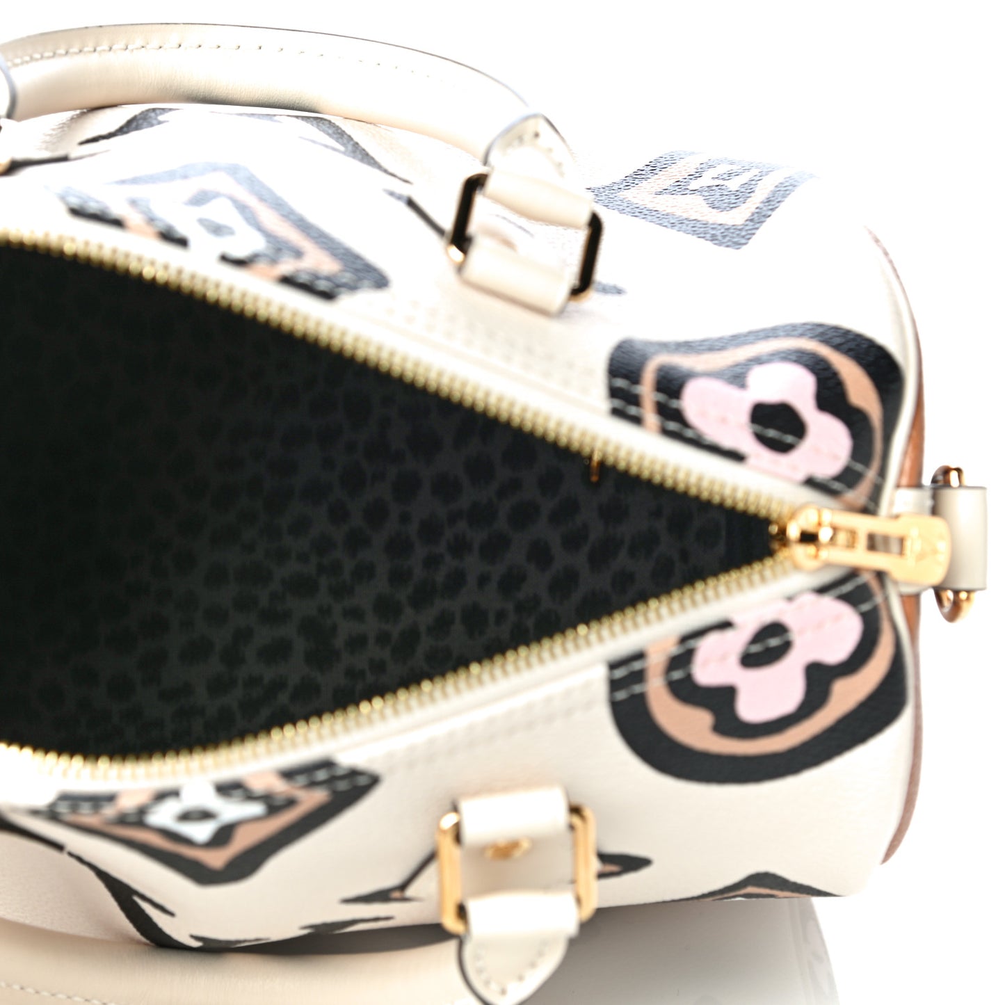 Monogram Giant Wild At Heart Speedy Bandouliere 25 Creme