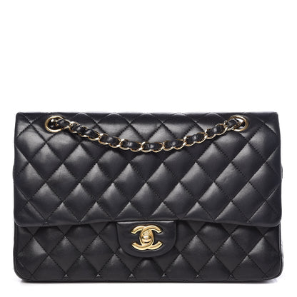 Chanel Lambskin Quilted Medium Double Flap Black 1 of 12