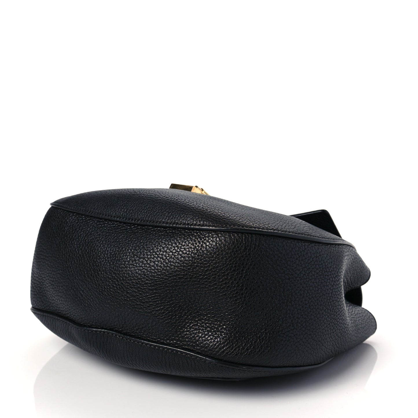 Grained Lambskin Drew Shoulder Bag Black