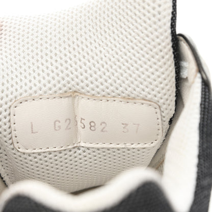 Chanel Denim Suede Calfskin CC Sneakers 37 Grey 8 of 9