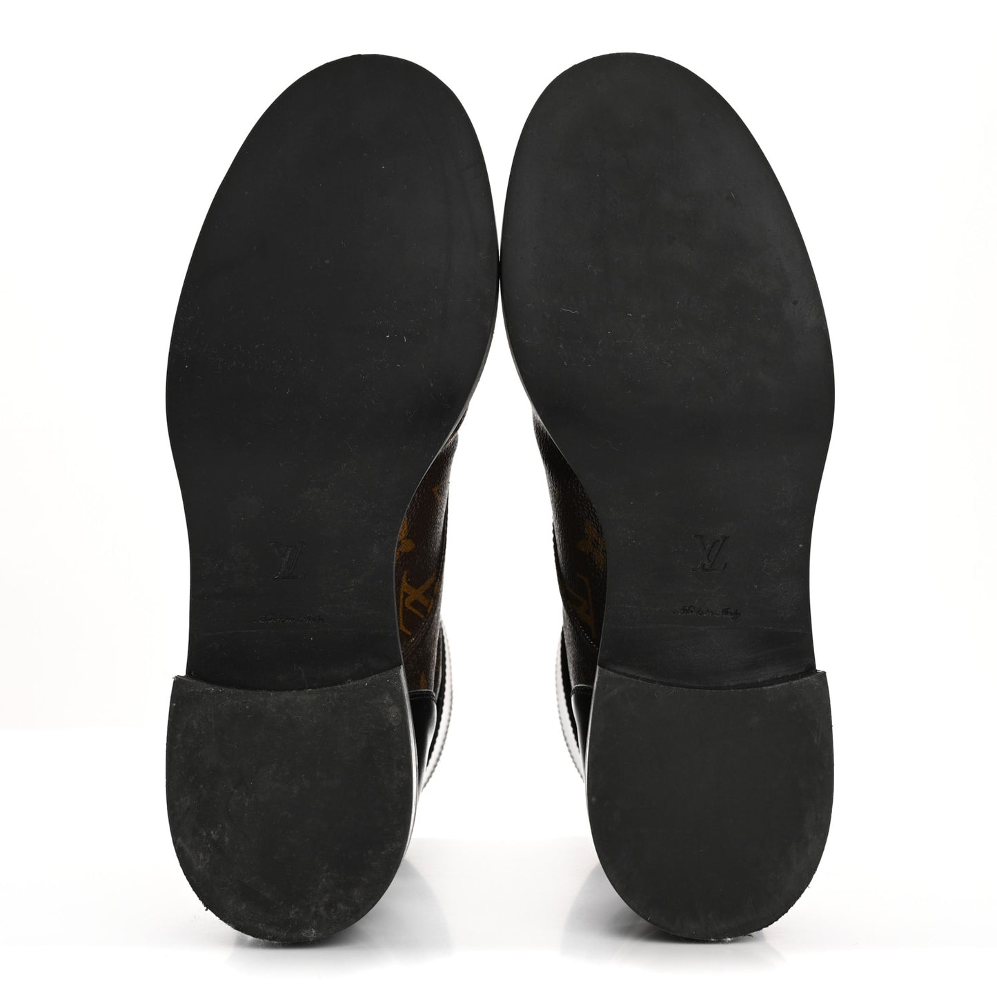 Calfskin Monogram Wonderland Flat Ranger Boots 41 Black