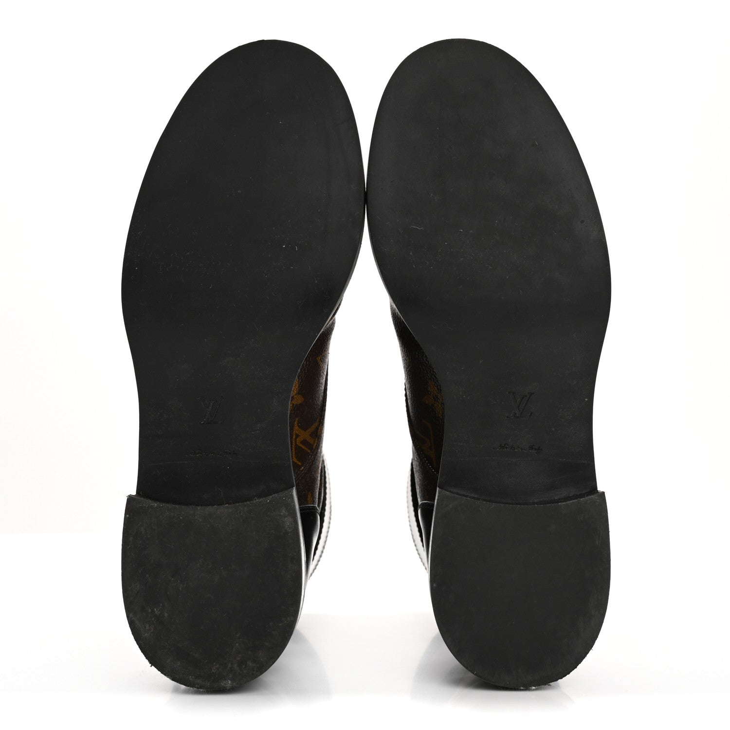 Louis Vuitton Calfskin Monogram Wonderland Flat Ranger Boots 41 Black 6 of 12