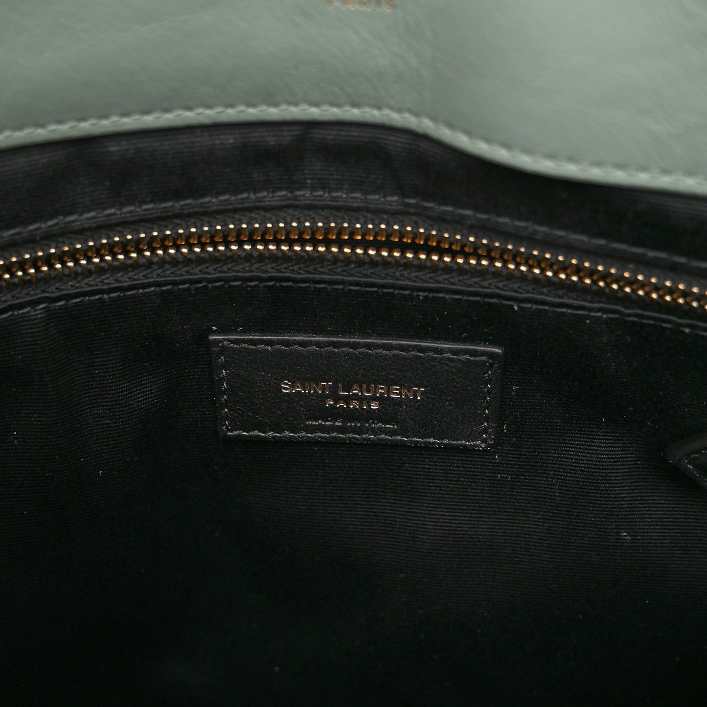 Suede Y Quilted Monogram Medium Loulou Chain Satchel Vert Opaline