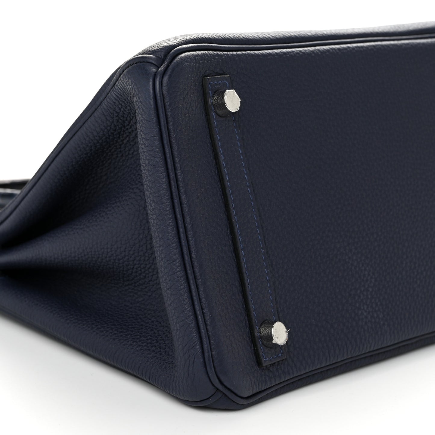 Togo Matte Alligator Birkin Touch 30 Bleu Nuit Bleu Indigo