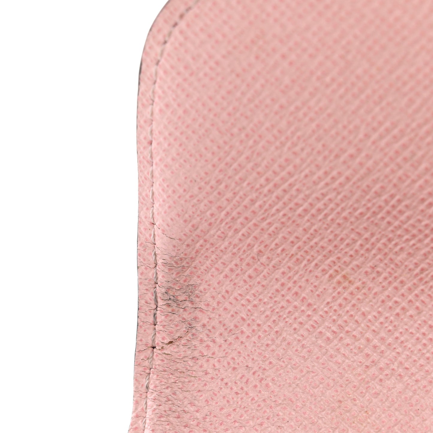 Damier Ebene Rosalie Coin Purse Rose Ballerine