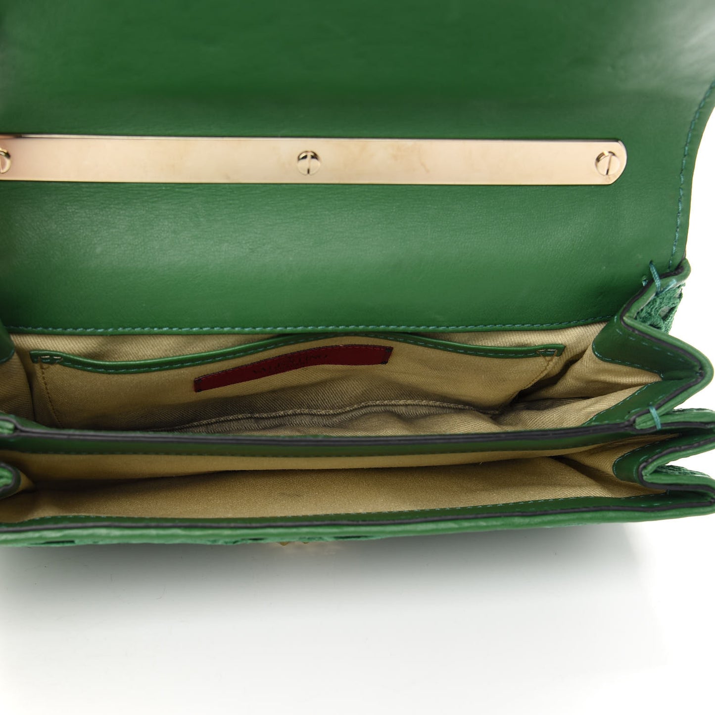 Nappa Lace Girello Flap Green
