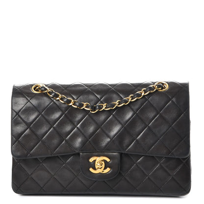 Chanel Lambskin Quilted Medium Double Flap Black 1 of 10