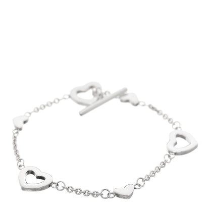 Tiffany Sterling Silver Heart Toggle Bracelet 1 of 4