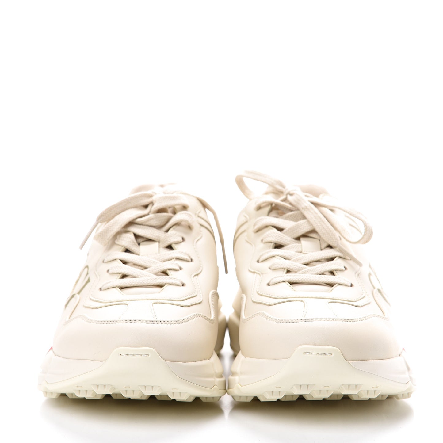 Calfskin Logo Womens Rhyton Sneakers 39 Ivory