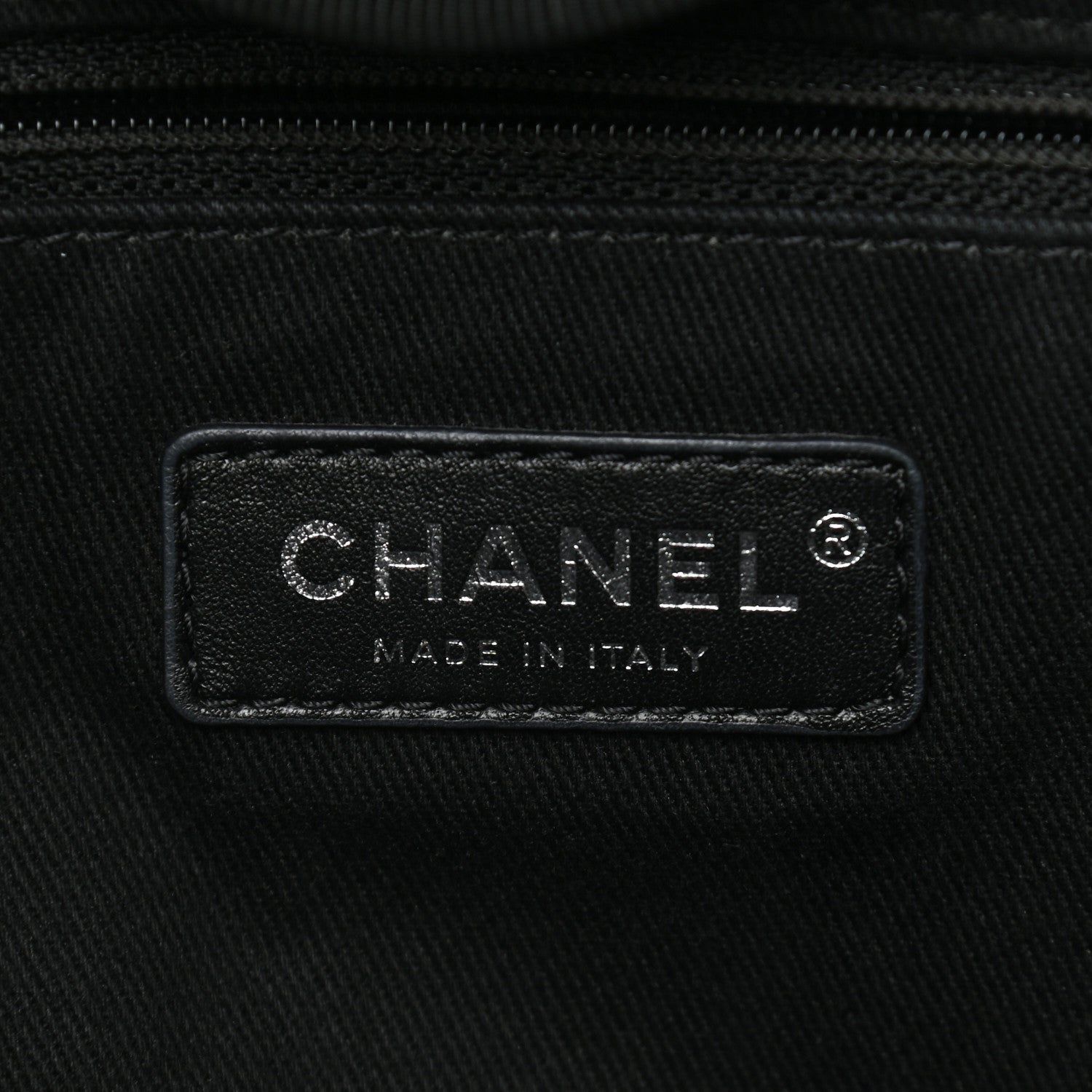 Chanel Canvas Pearl Medium Deauville Tote Black 6 of 13