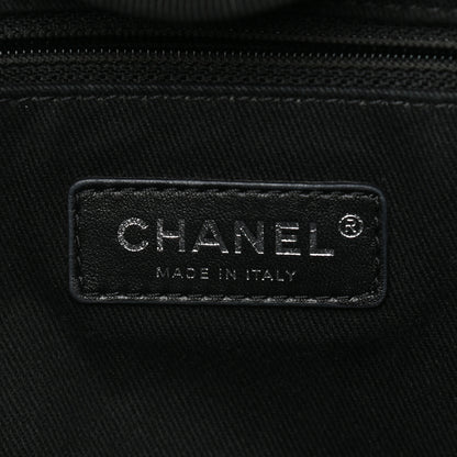 Chanel Canvas Pearl Medium Deauville Tote Black 6 of 13