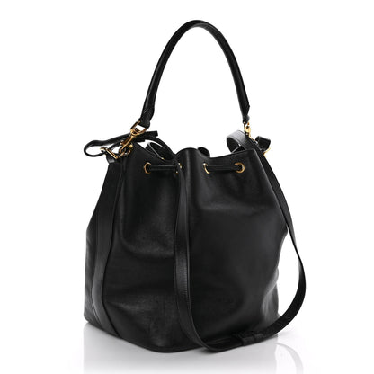 Saint Laurent Calfskin Large Emmanuelle Bucket Bag Black 3 of 17