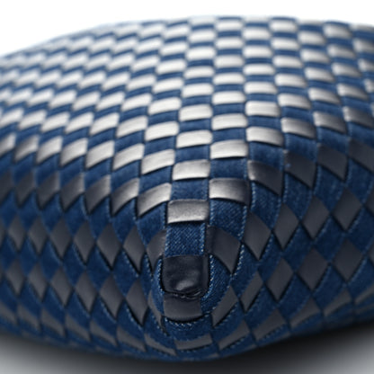 Bottega Veneta Denim Calfskin Intrecciato Large Hop Abyss Indigo 10 of 11