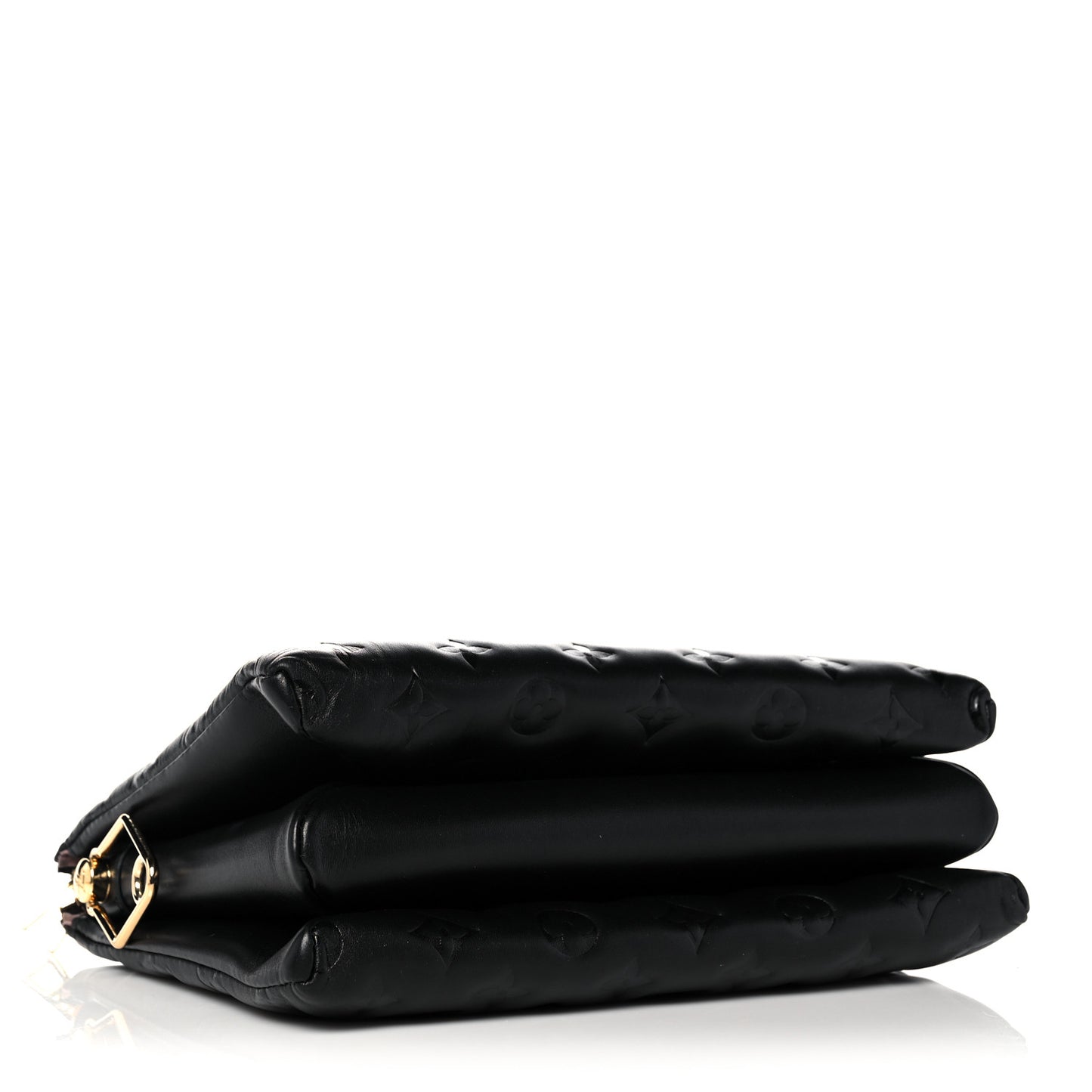 Lambskin Embossed Monogram Coussin PM Black
