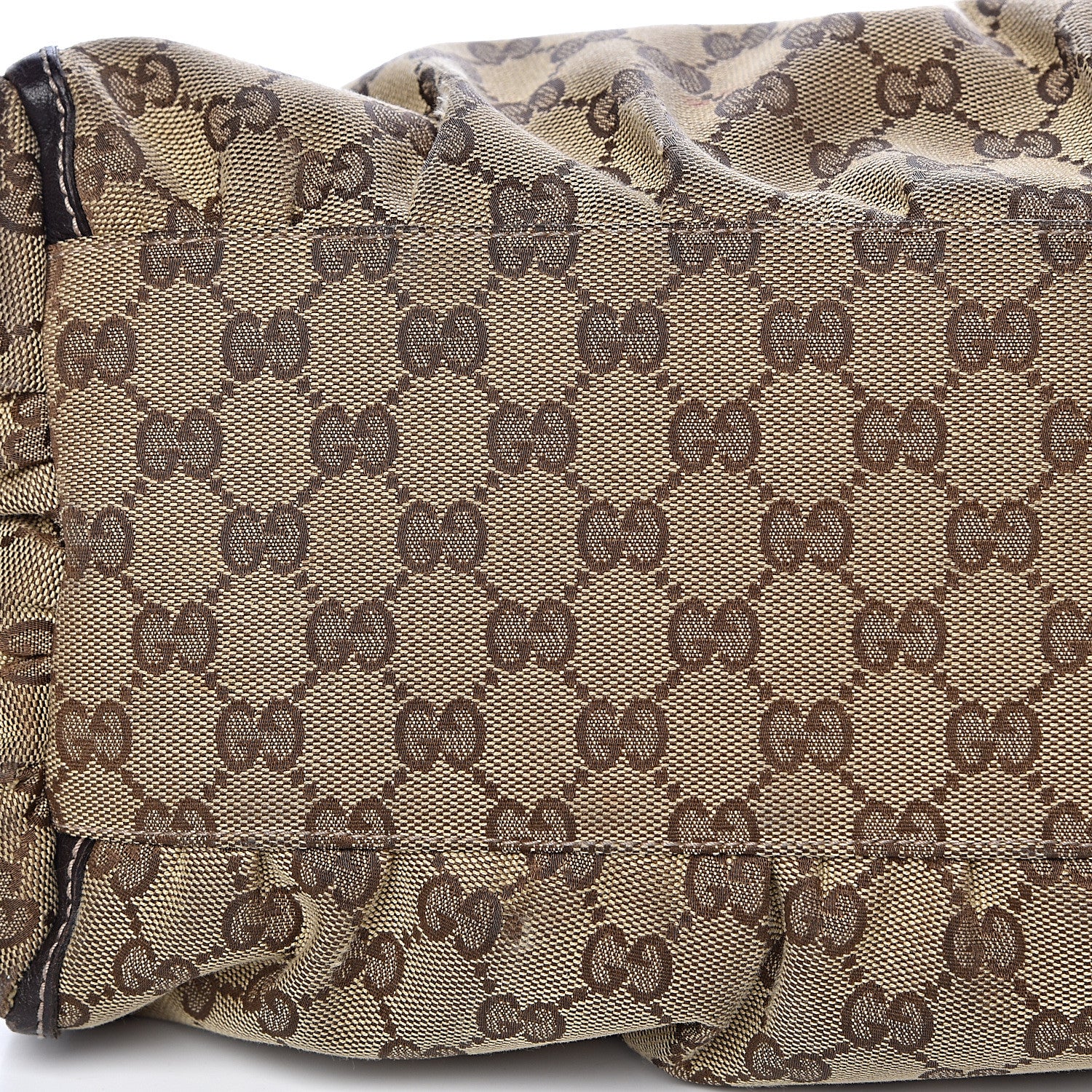 Gucci Monogram Large D Gold Hobo Dark Brown 16 of 17