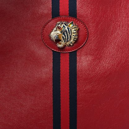 Gucci Calfskin Large Rajah Chain Tote Romantic Cherry 9 of 11