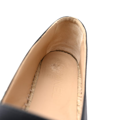 Chanel Satin Grosgrain Espadrilles 39 Black 9 of 12