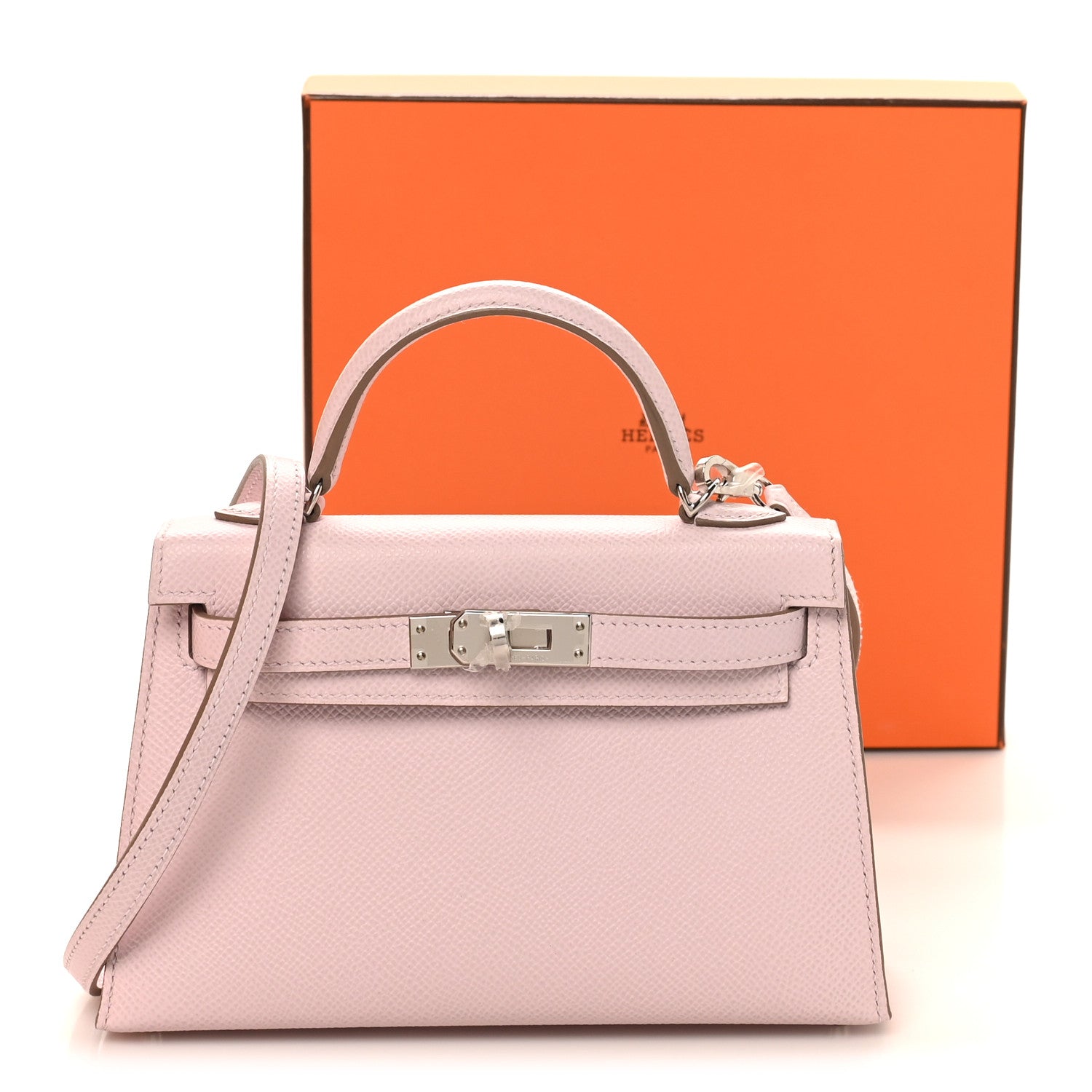 Hermes Epsom Mini Kelly Sellier 20 Mauve Pale 11 of 11
