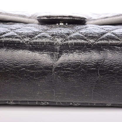 Chanel Vinyl Quilted Jumbo Melrose Degrade Flap Black 9 of 19