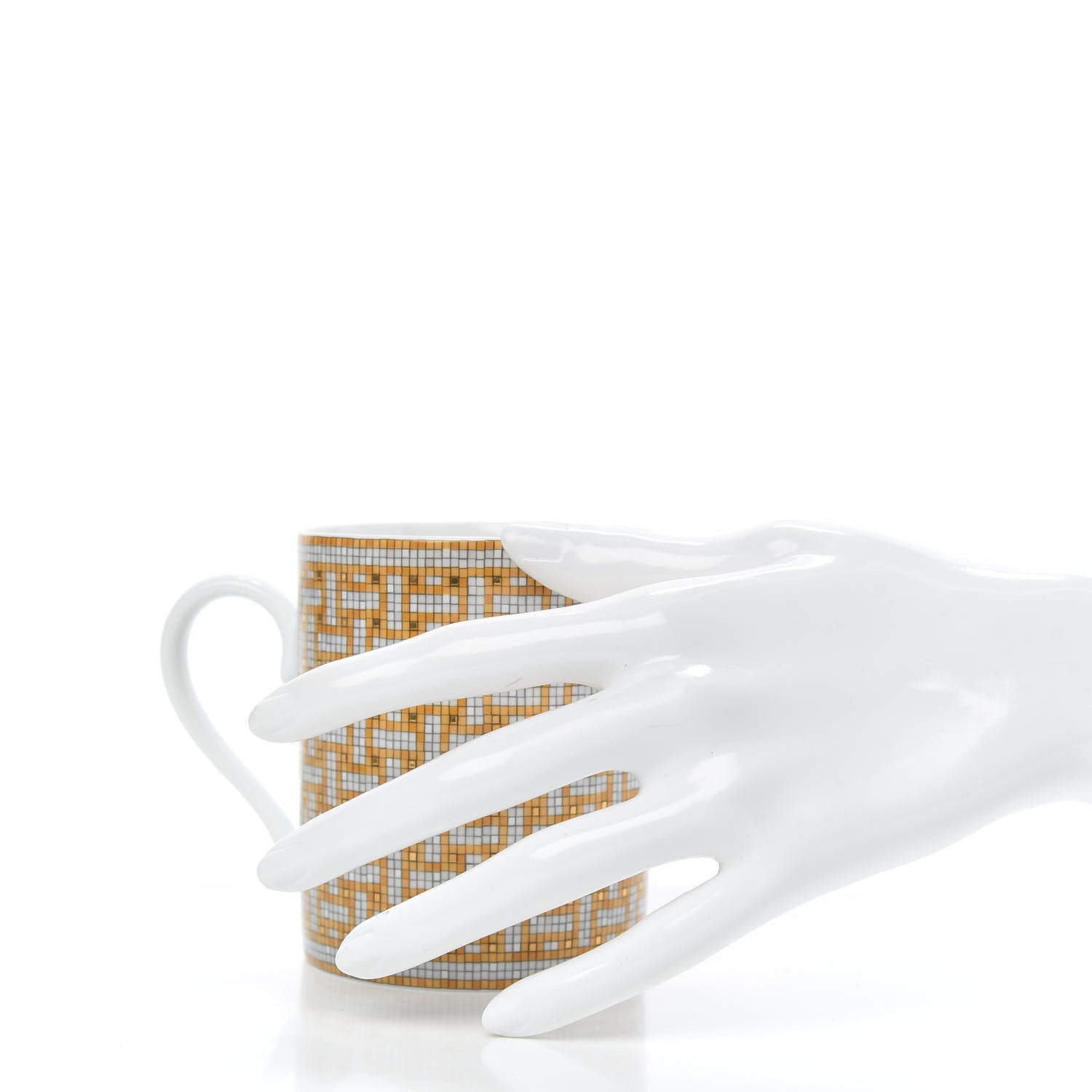 Hermes Porcelain Mosaique au 24 Mug Gold 2 of 5