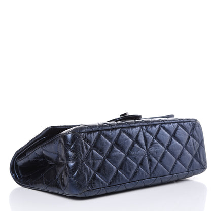 Chanel Metallic Aged Calfskin Quilted 2.55 Reissue 227 Flap Blue 4 of 12