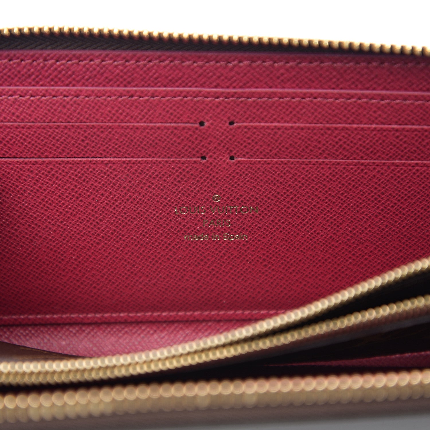 Louis Vuitton Monogram Clemence Wallet Fuchsia 5 of 6
