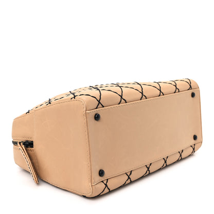 Chanel Calfskin Wild Stitch Top Handle Bag Beige 4 of 11