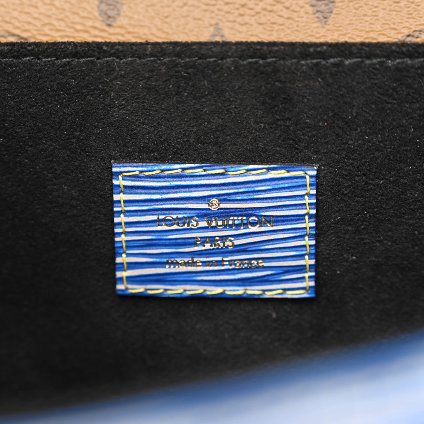 Epi Reverse Monogram Pochette Metis Denim Light
