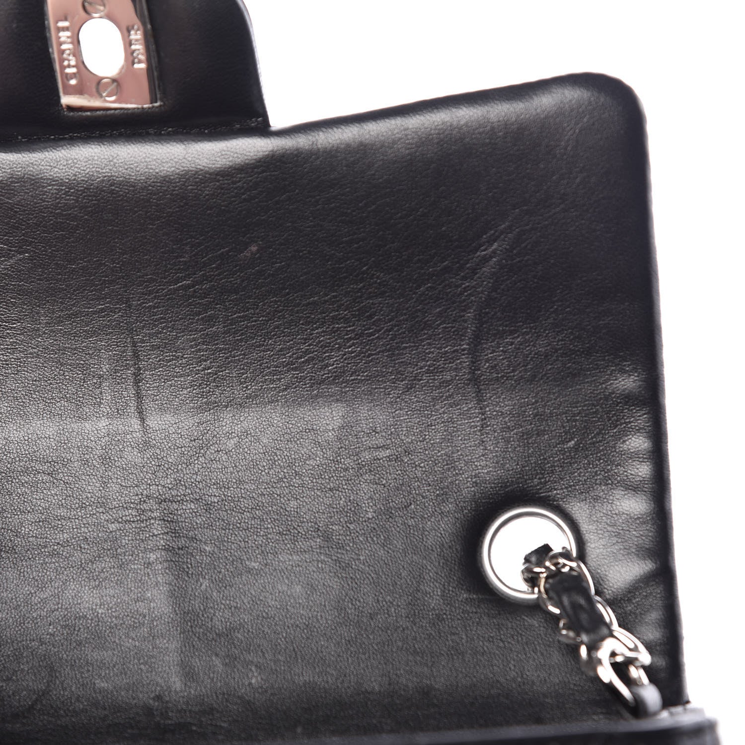Chanel Lambskin Quilted Mini Rectangular Flap Black 8 of 11