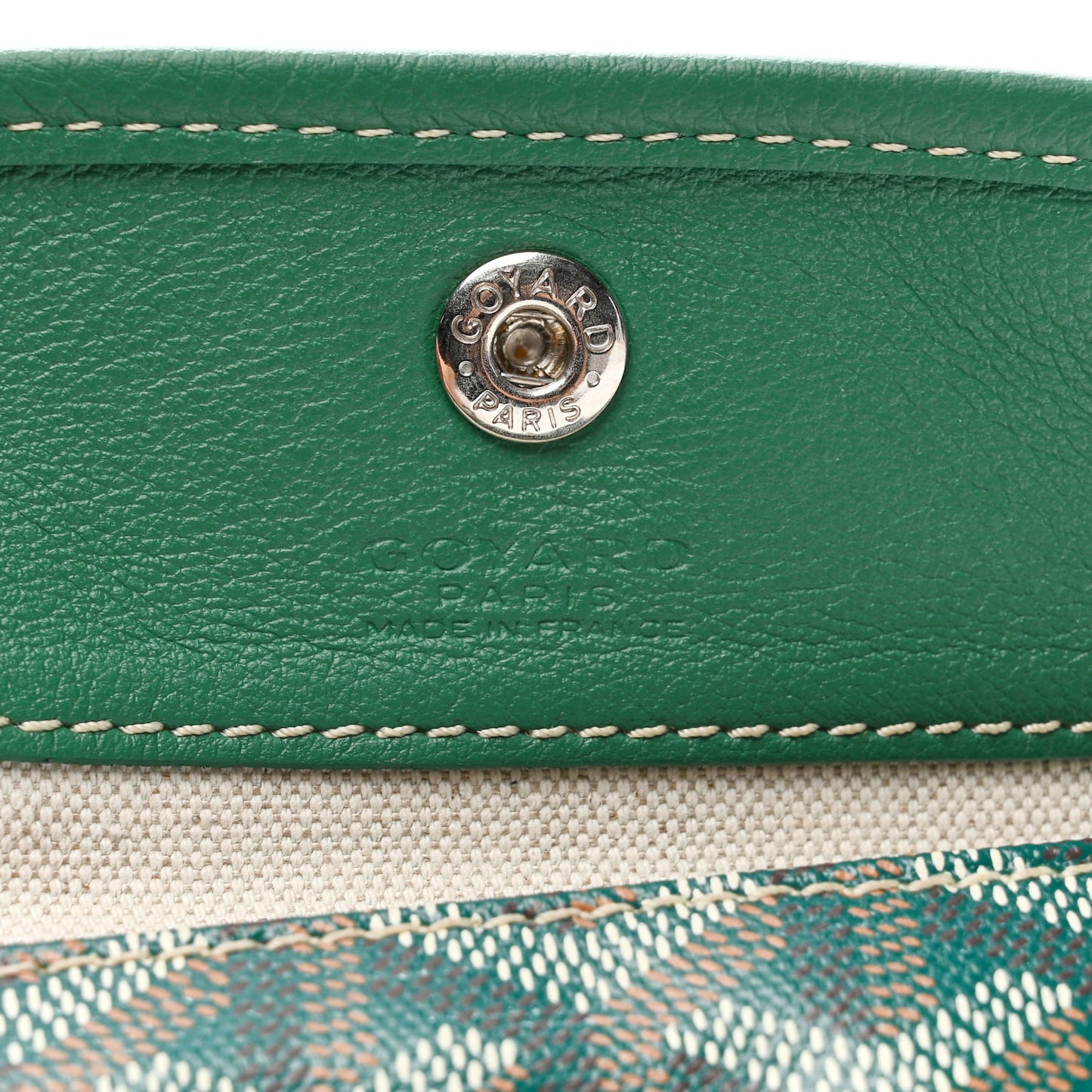 Goyardine Reversible Mini Anjou Green