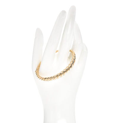 David Yurman 18K Yellow Gold 6mm Pure Form Cable Bracelet 2 of 4
