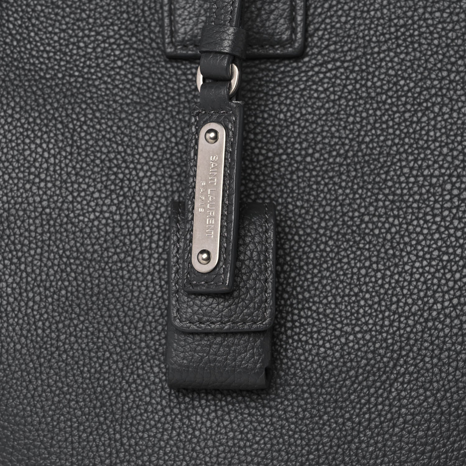 Saint Laurent Grained Calfskin Sac De Jour Souple North South Tote Grey 12 of 13