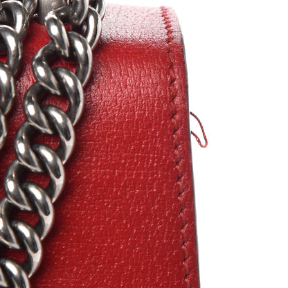 Gucci Textured Calfskin Web Medium Dionysus Shoulder Bag Hibiscus Red 10 of 18