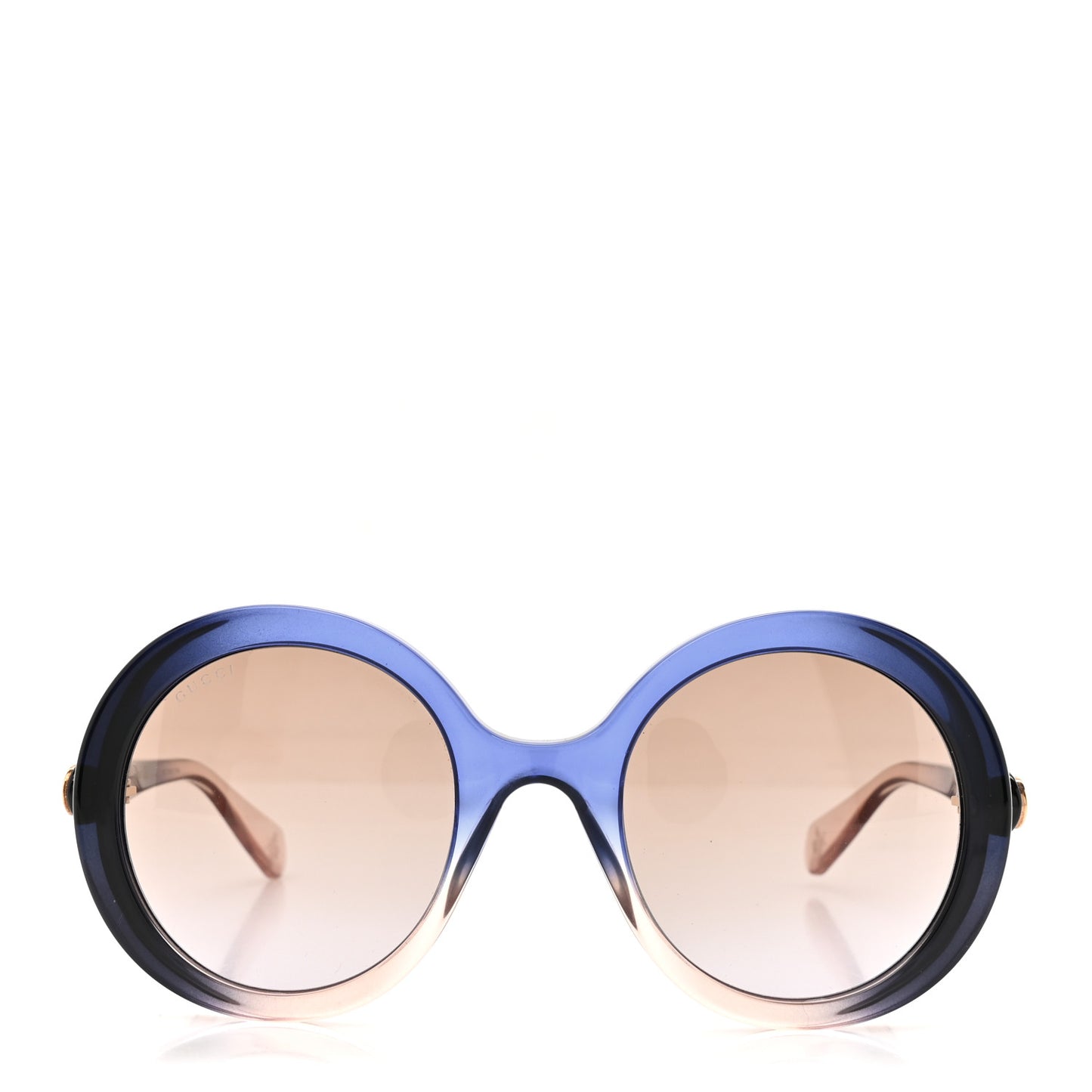 Round Sunglasses GG0367S Blue Grey