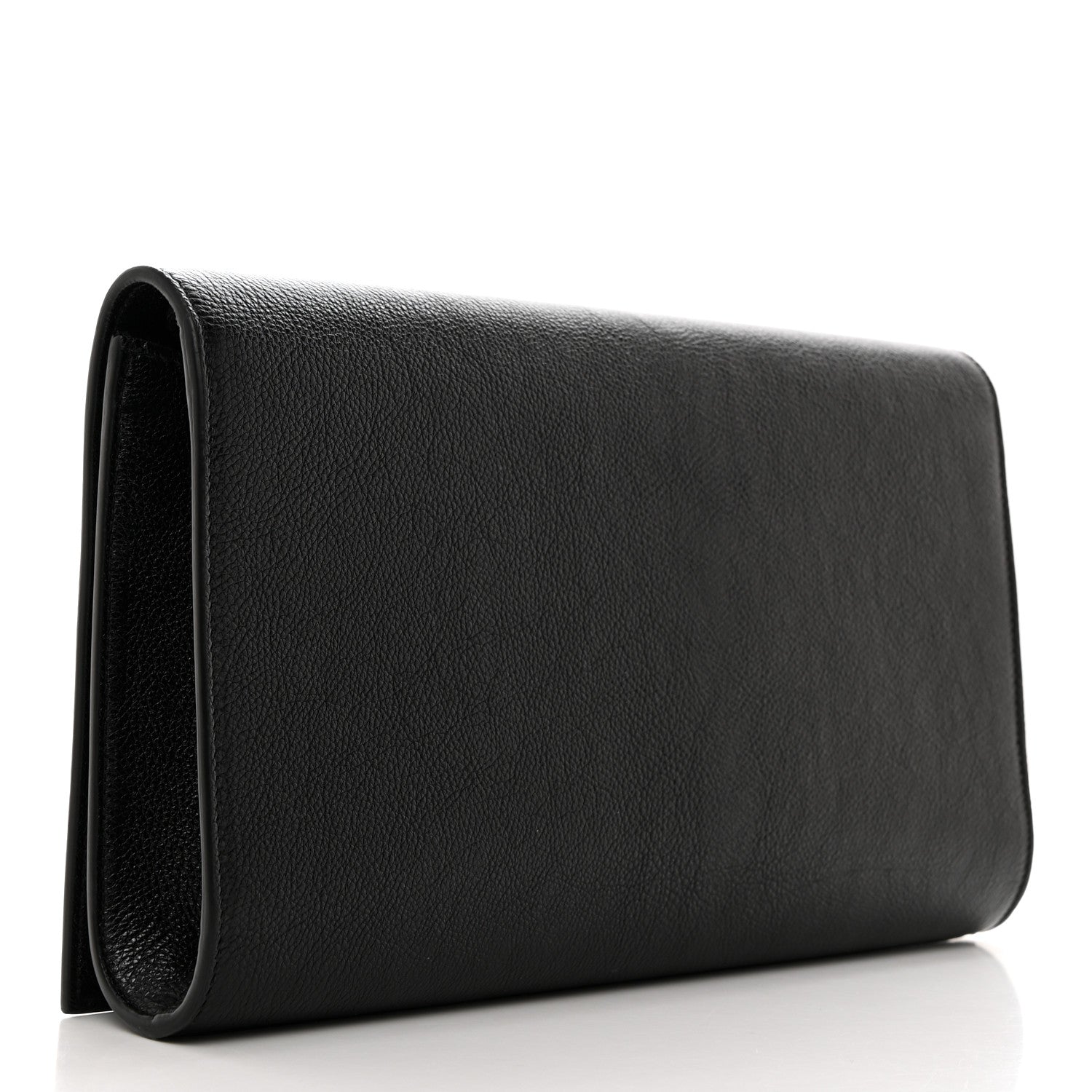 Saint Laurent Calfskin Monogram Large Belle De Jour Clutch Black 3 of 7