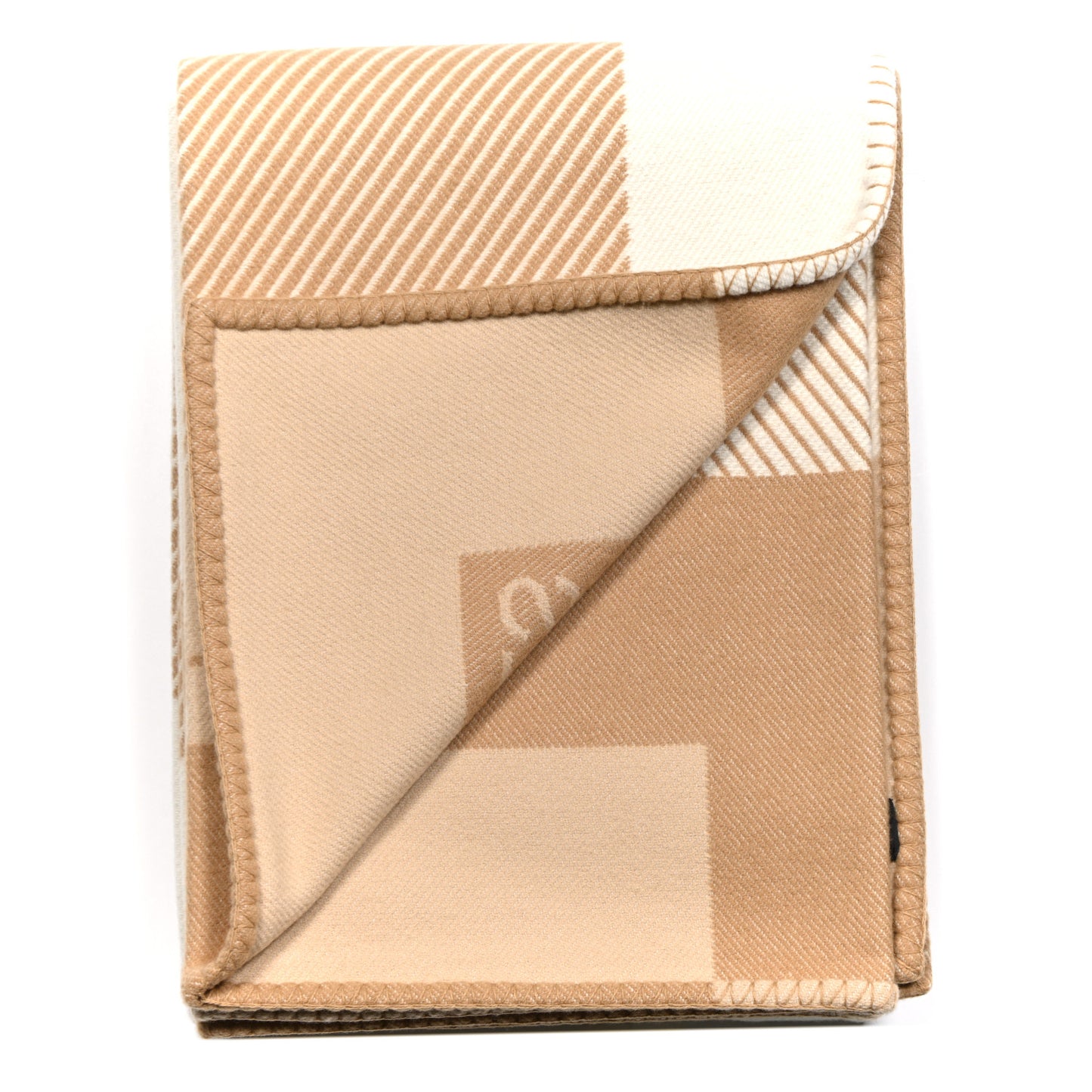 Wool Cashmere H Riviera Blanket Sable